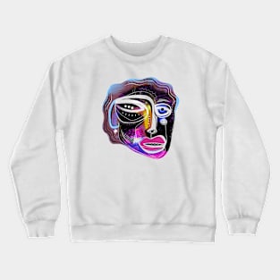 Abstract face Crewneck Sweatshirt